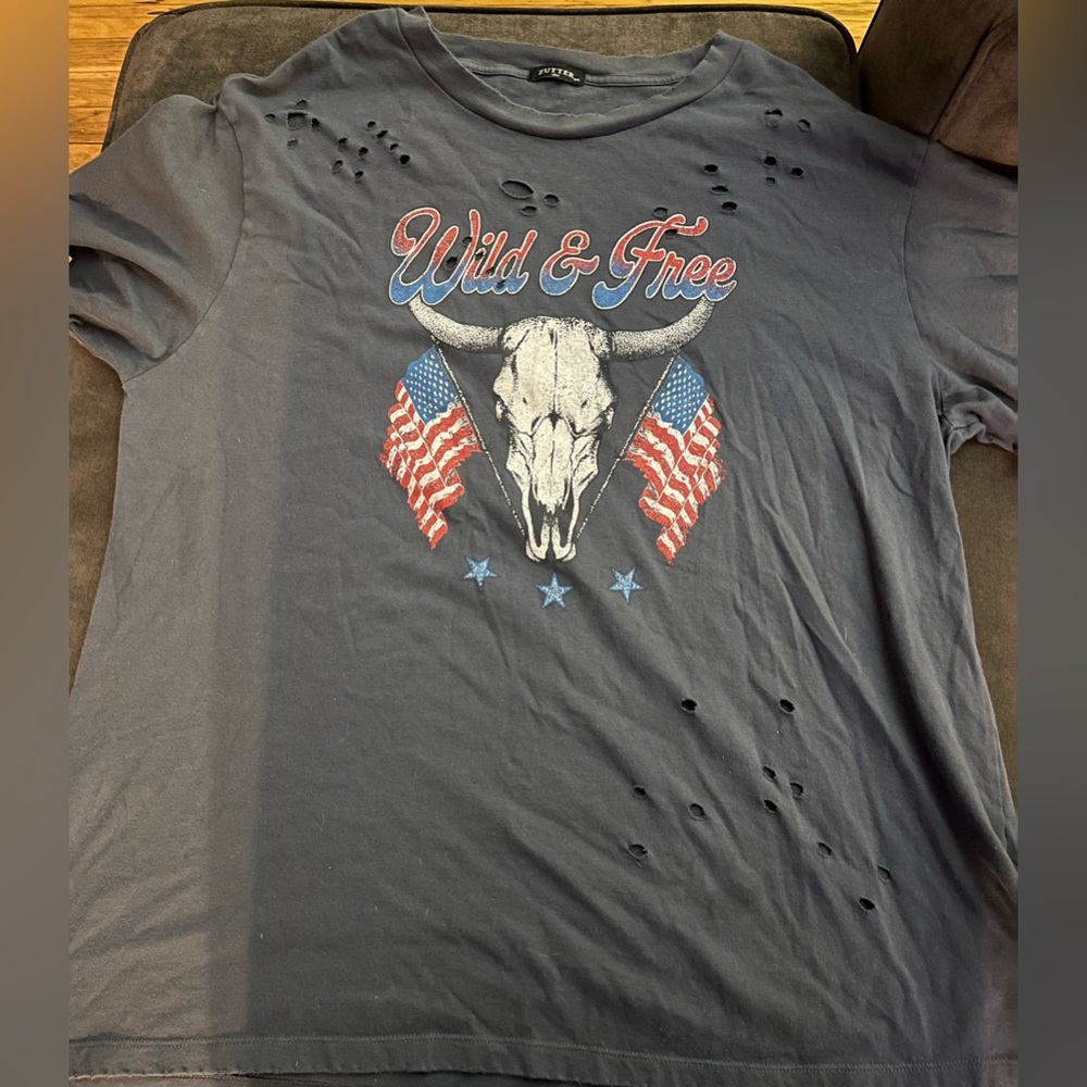 Zutter Wild & Free Graphic Oversized T-Shirt